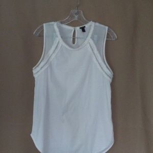 J. Crew  White Sleeveless Top Womens